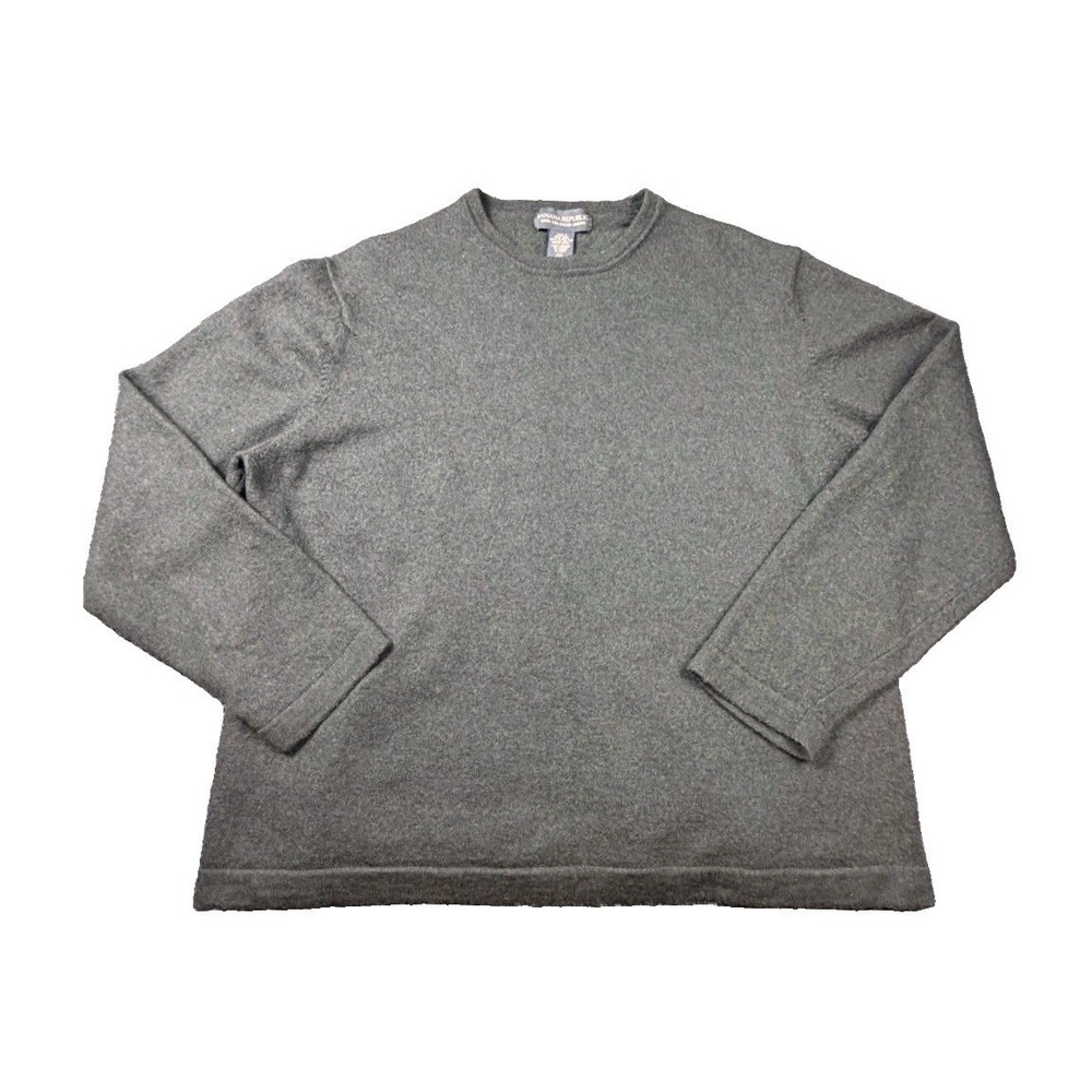 VTG Banana Republic Womens XXL Olive Green Italian Merino Wool Sweater Boxy 90s